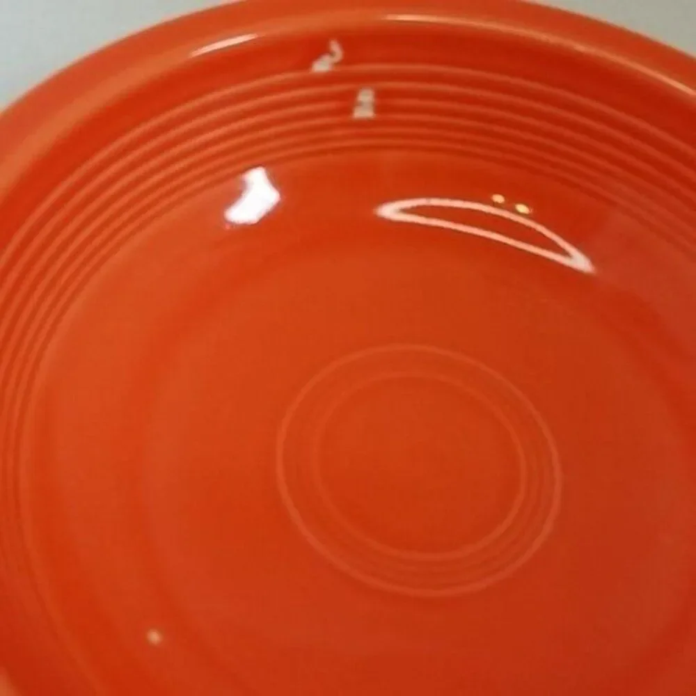 Fiestaware Fiesta Bowl Large CLASSIC RIM Dish Poppy Orange CONTAINER CERAMIC